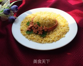 小草帽蛋炒饭的做法