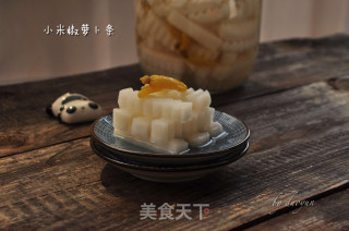 小米椒萝卜条的做法