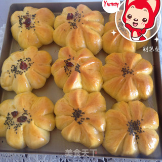 花朵面包的做法