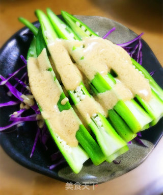冰镇秋葵的做法