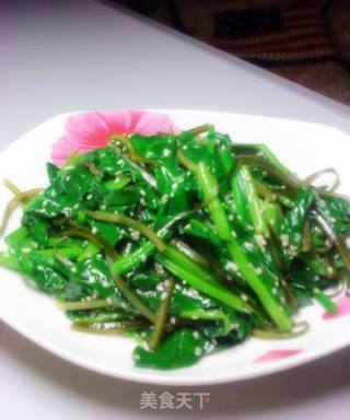 麻油海带拌菠菜的做法步骤：2