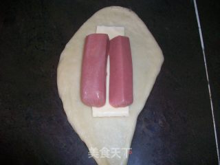 香肠芝士面包的做法步骤：6
