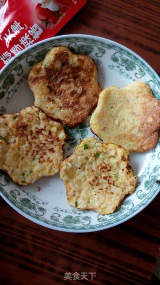 米饭蛋花饼