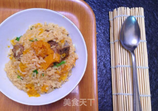 南瓜排骨焖饭的做法