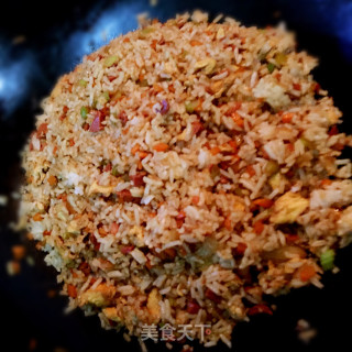 时蔬炒饭的做法