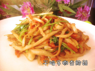 干煸手撕杏鲍菇的做法