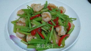 芹菜虾仁的做法