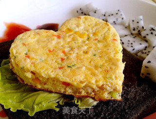 心形营养煎蛋早餐的做法