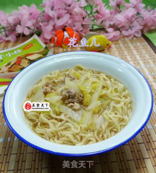 猪肉末娃娃菜波纹面的做法