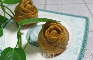 南瓜玫瑰花馒头的做法