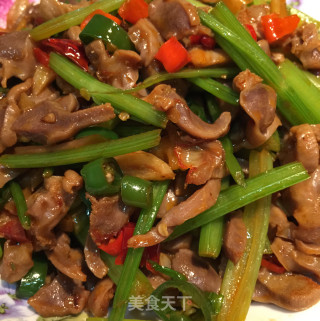 辣炒鸡胗的做法