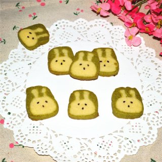 抹茶小兔子曲奇饼干