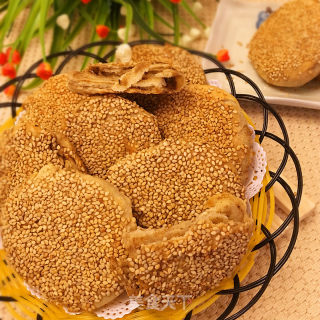 麻酱芝麻烧饼的做法