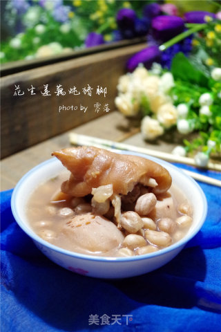 花生莲藕炖猪脚的做法