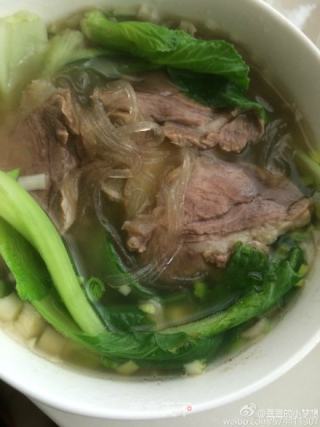 牛肉粉丝青菜汤的做法