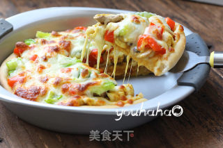 咖喱鸡肉披萨的做法