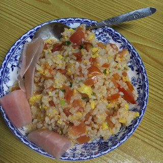 番茄炒蛋饭的做法