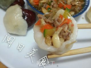 烫面夹菜窝头的做法