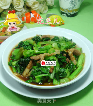 猪肉炒菜芯的做法