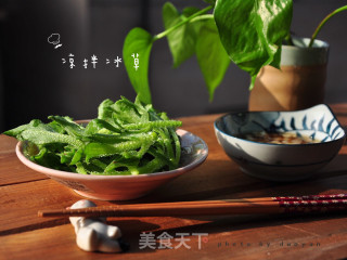 凉拌冰草的做法