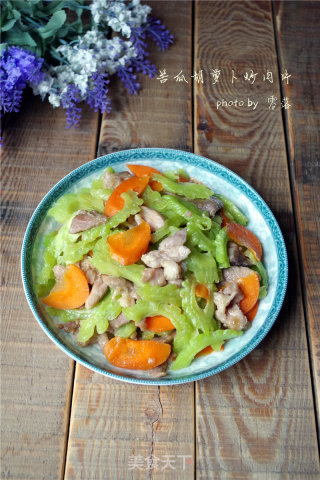 苦瓜胡萝卜肉片的做法