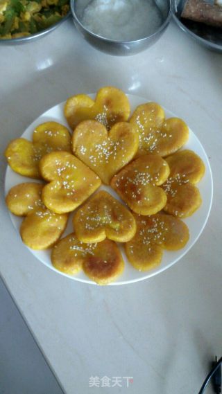 爱心南瓜饼的做法