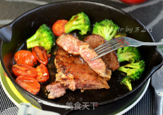 煎黑椒牛排的做法