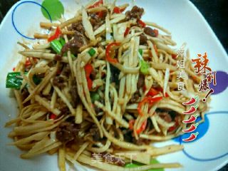 冬笋炒牛肉丝的做法