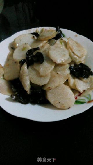 山药炒木耳的做法