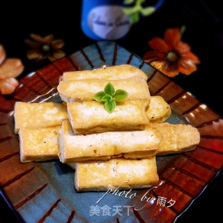 家常烤豆腐块的做法