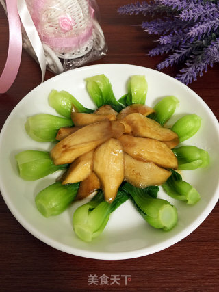 素鲍菜芯的做法