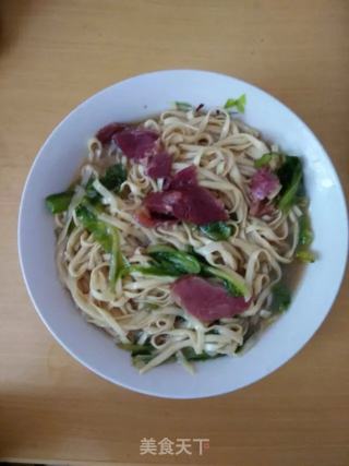 青菜牛肉面的做法