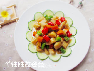 四色藕丁的做法