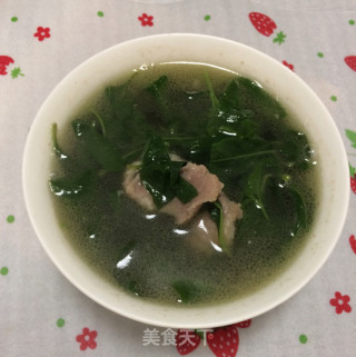 瘦肉枸杞叶汤的做法