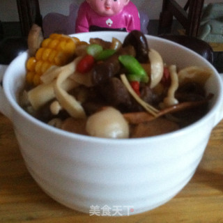养生菌菇煲的做法