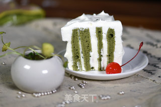抹茶漩涡蛋糕的做法