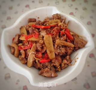 仔姜炒鸭的做法