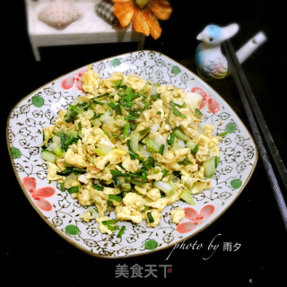 韭球炒鸡蛋的做法