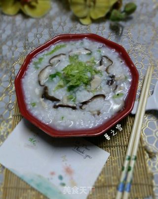 香菇鸡肉粥的做法