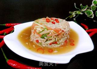 挑战味蕾——小尖椒拌金针菇的做法