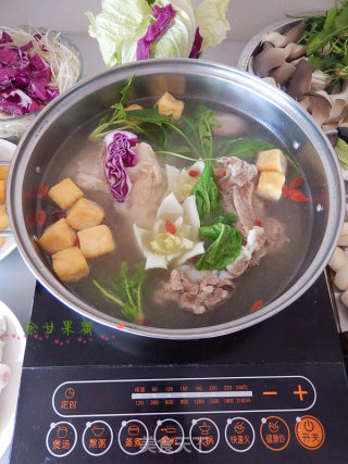 大骨汤火锅的做法