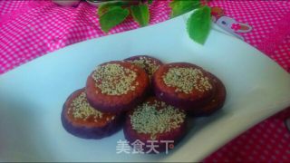 紫薯糯米饼的做法