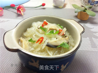 鸡汤萝卜水晶粉丝的做法