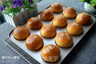 蜜红豆小餐包的做法