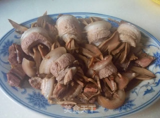 无油五花肉卷笋干的做法