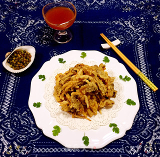 香酥孜然平菇的做法