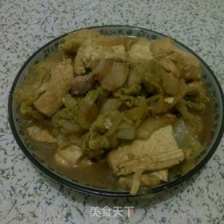 白菜炖豆腐的做法