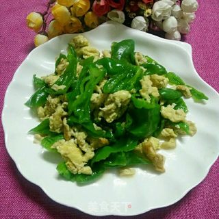 青椒炒鸡蛋的做法