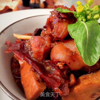 无盐豆干炖猪脚的做法
