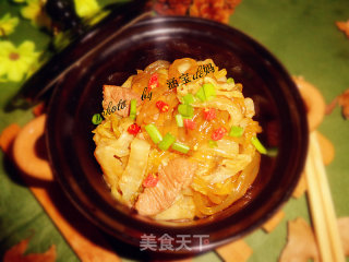 猪肉酸菜炖粉条的做法